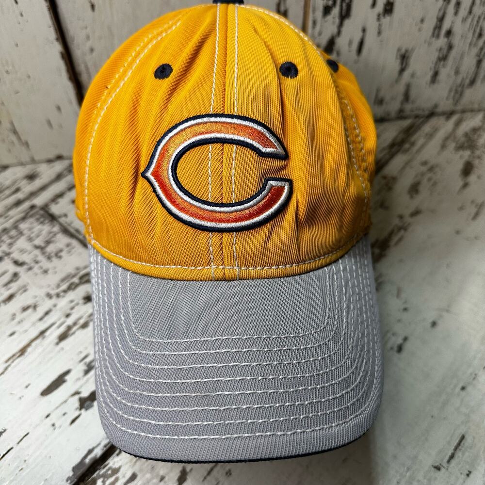 Chicago Bears Reebok NFL Equipment On Field Orange Gray Hat Cap Size M/L - Picture 8 of 8